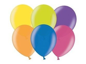 Strong small balloons, colorful Metallic Mix 12cm, 100 pcs.