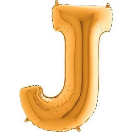 Balloon Letter foil 40 'gold J