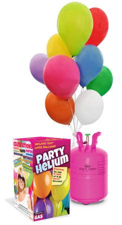 Cylinder 0.42 m 3 + Helium balloons 50, ribbon and Reduction