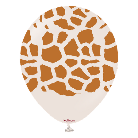 Balony lateksowe Safari Giraffe White Sand, żyrafa, 30 cm, 25 szt.