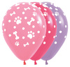 Balony lateksowe Sempertex Łapki, Psi Patrol 30cm, 25szt.
