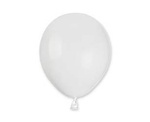 Balony lateksowe pastelowe Gemar Białe White 12cm, 100 szt.