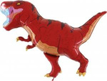 Balon Foliowy - Czerwony Dinozaur T-Rex 90 cm Grabo