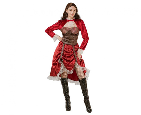 Elegancka Sukienka Steampunk dla Dorosłych - Rozmiar M
