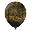 Balony lateksowe Safari Snake Black, wąż, 30 cm, 25 szt.