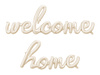 Balon foliowy napis "Welcome Home" – cappuccino, beżowy, 335x71 cm
