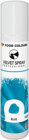 Zamsz w Sprayu Food Colours 100ml Niebieski - Barwnik Velvet Spray do Tortów i Ciast