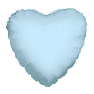 Balon Foliowy Serce Jasno niebieskie Baby Blue 46 cm