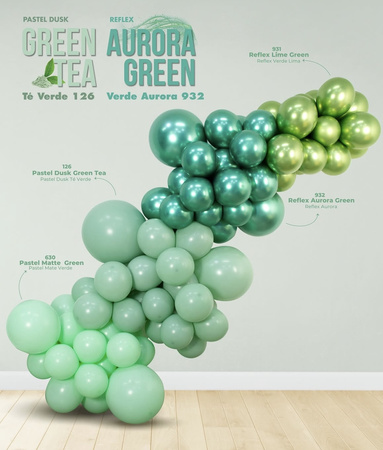 Balony lateksowe Sempertex  Pastel Dusk Green Tea 12cm, 50szt.