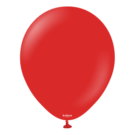 Balony lateksowe Kalisan Red, czerwony 30cm, 100 szt.