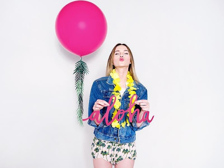 Balon Gigant, pastelowa fuksja, 1m