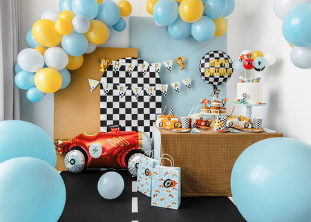 Balon foliowy Szachownica Happy Birthday, 45 cm