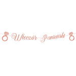 Baner Wieczór panieński, różowo złoty Rose Gold napis 150 cm