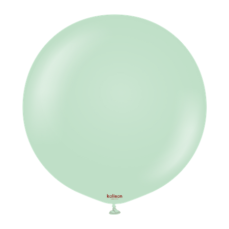 Balony lateksowe Kalisan Macaron Green, zielony, 45 cm, 1 szt.