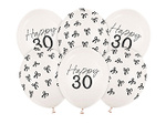 Balony 30 cm, zestaw na 30 urodziny, Pastel Off-white