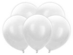 Balony świecące LED 30 cm, białe, 5szt