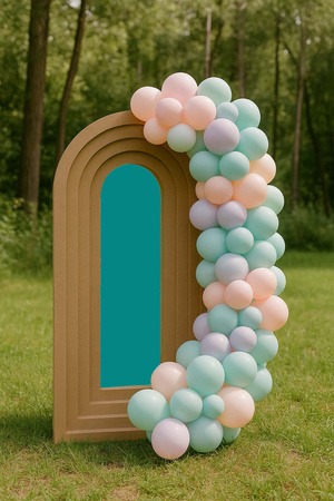 Portal przestrzenny 3w1, Dekoracja eventowa, tło 200x100 cm, MDF