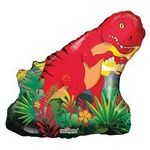 Balon Foliowy Czerwony Dinozaur, 72cm