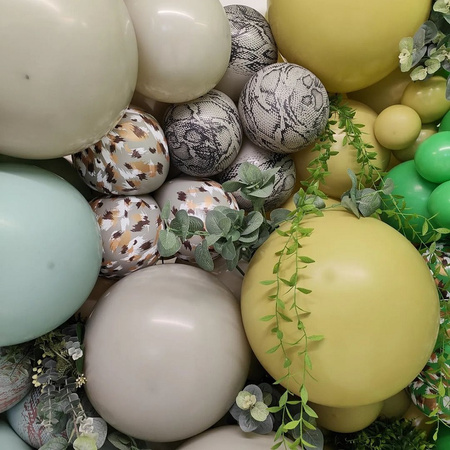 Balony lateksowe Kalisan Retro Olive, zielony, 45cm, 25 szt.