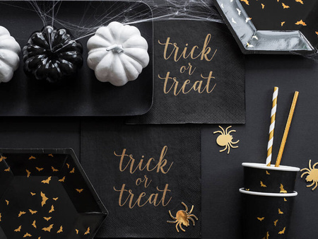 Papierowe kubeczki na Halloween Trick or treat, 220ml, 6szt.