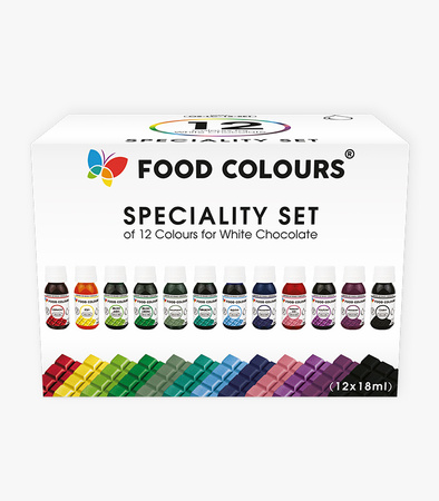 Zestaw 12 Emulsji do Białej Czekolady OS-LC-12-SET 12 x 18ml Barwniki Olejowe do Mas Tłustych