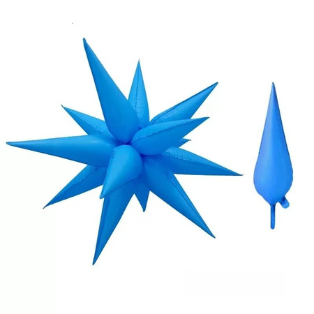 Balon foliowy Gwiazda 4D niebieska  48 cm 19 cali