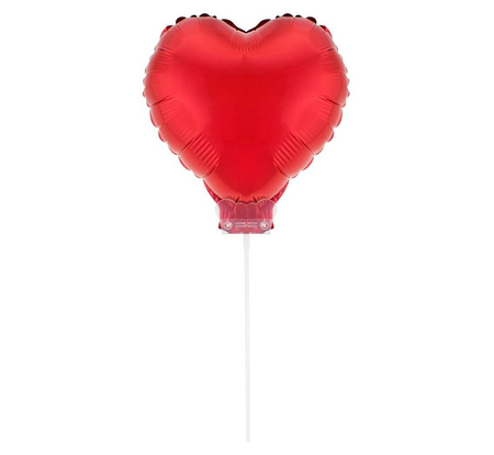 Balon Foliowy - Balon Serce, czerwone 27,5 cm