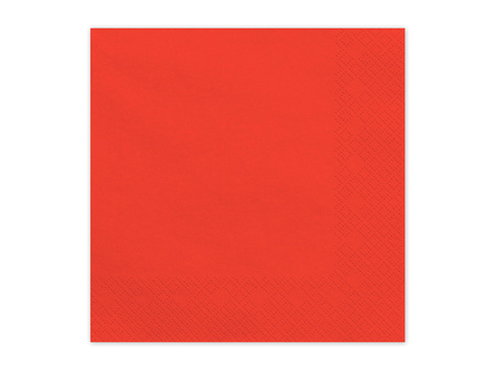 Serwetki papierowe Jasny Czerwony 33x33cm 20 szt
