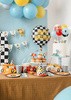 Balon foliowy Szachownica Happy Birthday, 45 cm