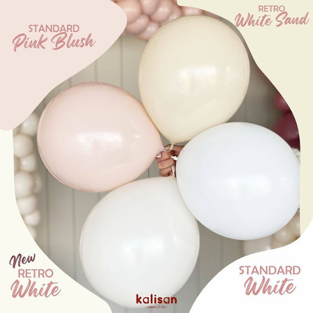 Balony lateksowe White, białe 45cm, 25 szt.