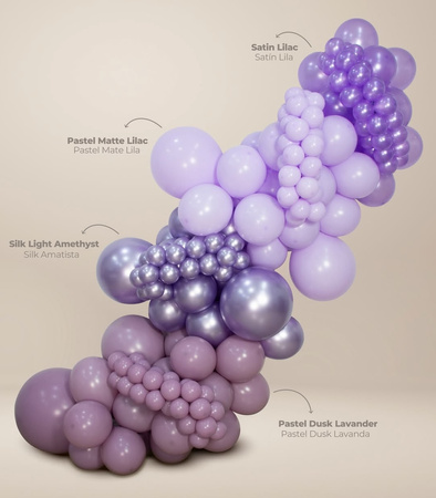Balony lateksowe Sempertex, Silk Light Amethyst, 30 cm, 50szt.