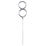 Zimne ognie srebrna cyfra 8,  17cm