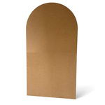 Ścianka dekoracyjna gładka półkole, Panel drewniany MDF