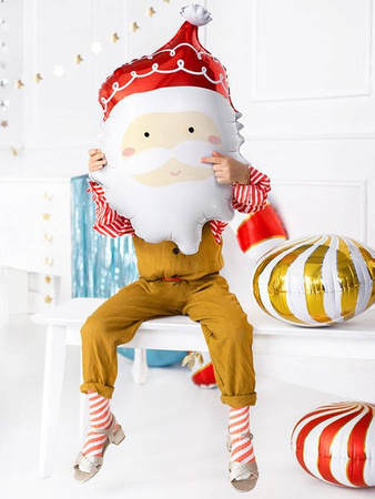 Balon foliowy Święty Mikołaj, 60 cm