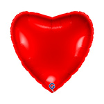 Balon Foliowy Czerwone Serce 56cm, Grabo pakowane