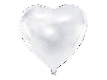 Balon foliowy Serce, biały, 61cm