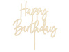 Topper drewniany urodzinowy Happy Birthday, 14cm