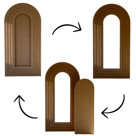Portal przestrzenny 3w1, Dekoracja eventowa, tło 200x100 cm, MDF