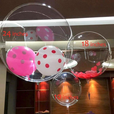 Balon Przezroczysty, Transparentny Bobo Okrągła Kula Kryształ, 45 cm