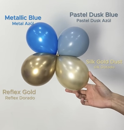 Balony lateksowe Sempertex, Silk Gold Dust, 30cm, 50szt.