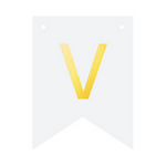 Baner DIY 16x12 cm - literka V