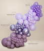 Balony lateksowe Sempertex, Silk Light Amethyst, 45 cm, 1 szt.