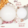 Balony lateksowe Retro White, 45 cm, 1 szt.