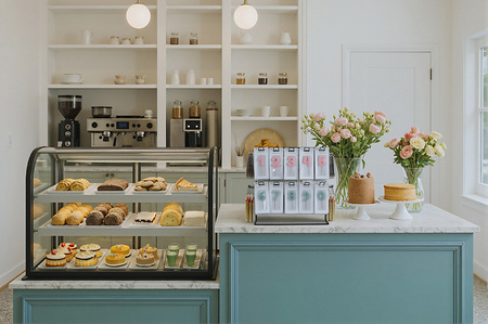 Stojak Ekspozytor Metalowy Czarny 43x21x41 cm