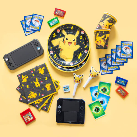 Talerzyki papierowe Pokemon Pikachu, 18 cm, 8 szt.