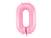 Balon foliowy Cyfra 0, 86cm, różowy