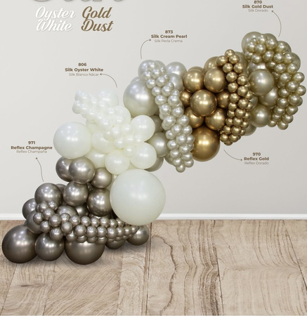 Balony lateksowe Sempertex Silk Oyster White, 60 cm, 1 szt.