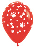 Balony lateksowe Sempertex Łapki, Psi Patrol, 30cm, 25szt.