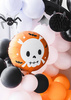 Balon foliowy czaszka, halloween, pomarańczowy, 45 cm,