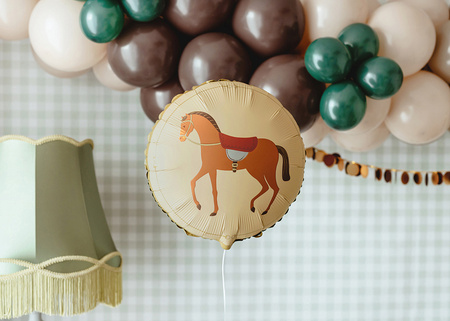 Balon foliowy okrągły Koń, Konik – 45 cm